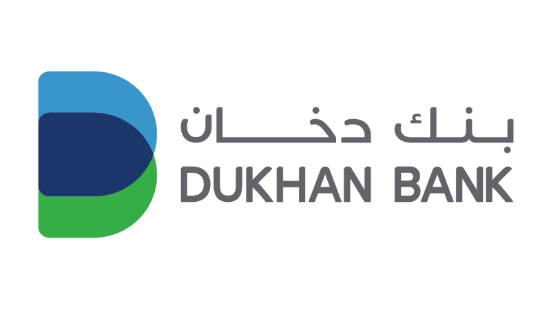 A logo of the Dukhan Bank